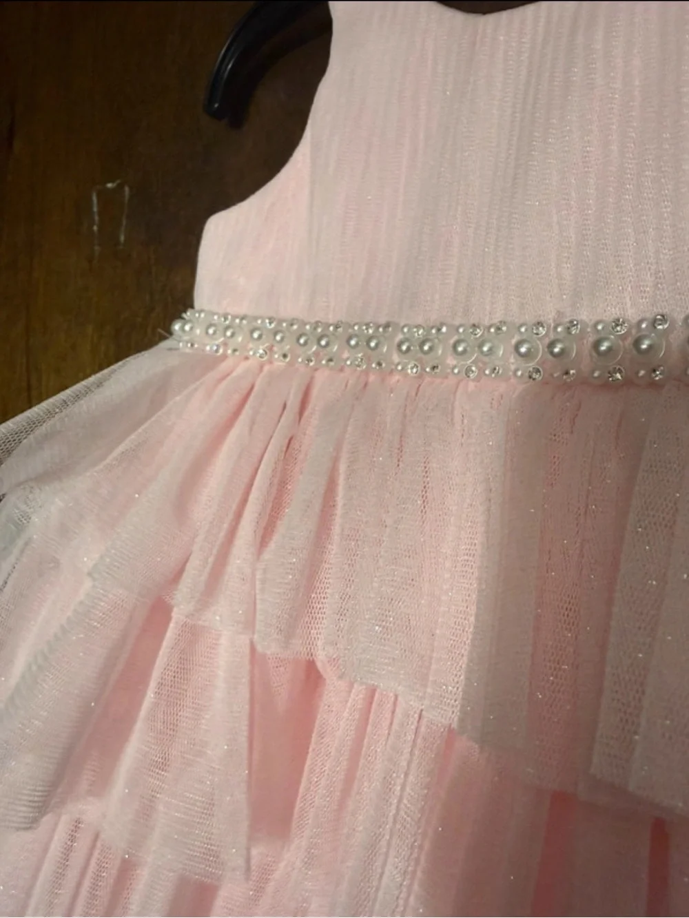 Couture Princess Pink Tulle Ruffle Dress for Kids